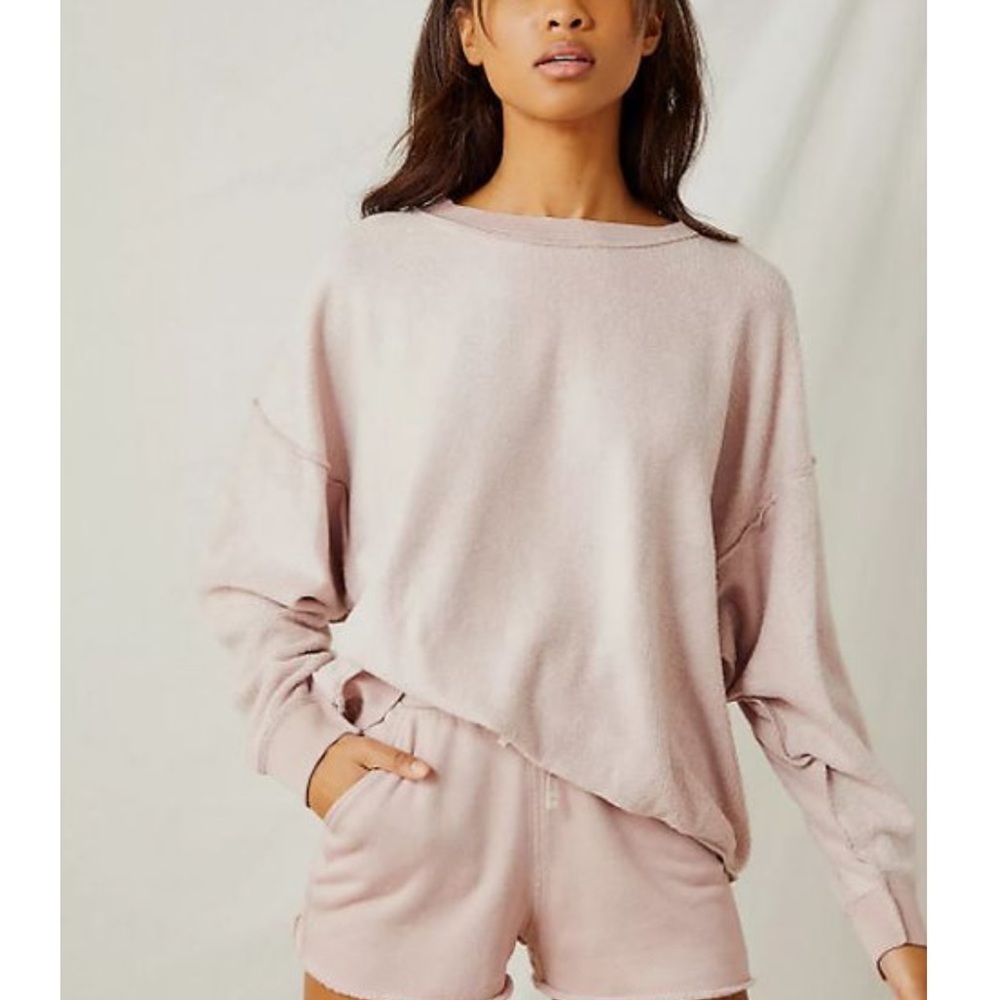 Free People Kelly Lounge Fuzzy Sweater